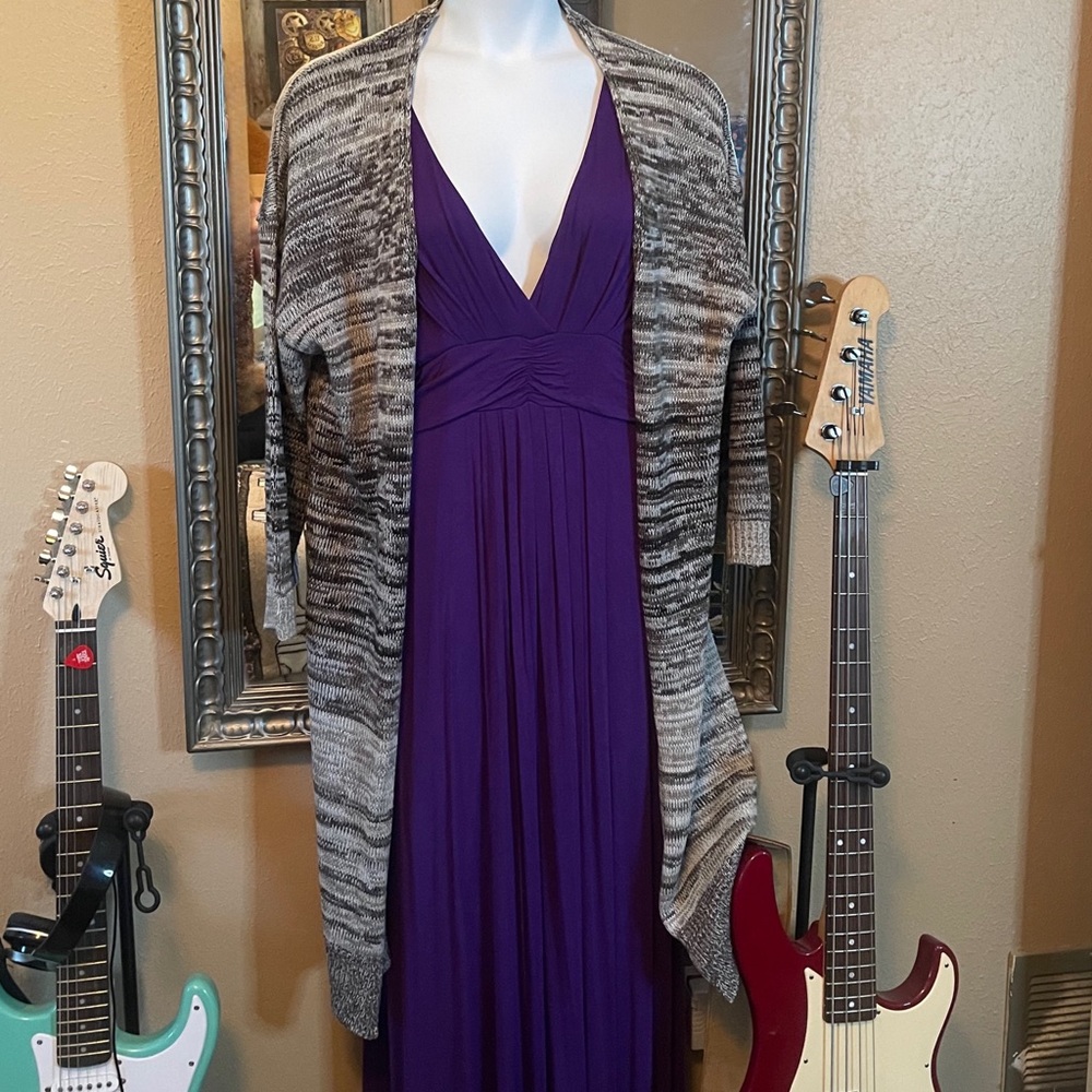 Evelyn Taylor Woman 50 Shades of Grey Cardigan in Plus Size 3X